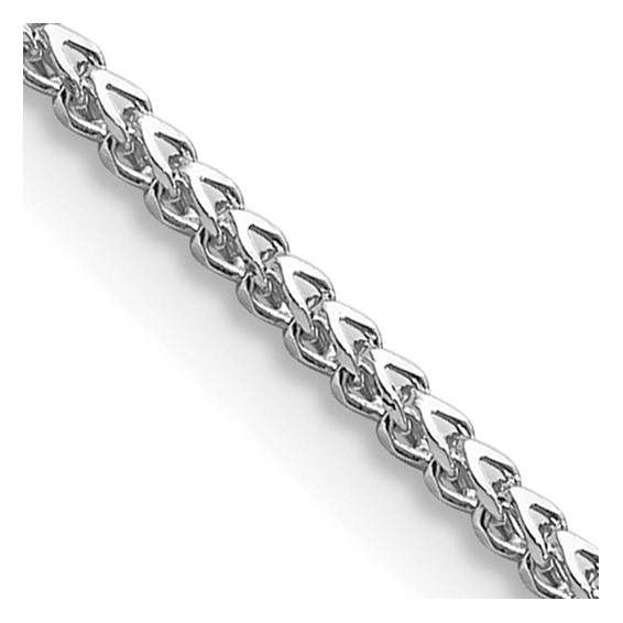 FRANCO WITH LOBSTER CLASP CHAIN 14K White Gold 16 Inch 1mm