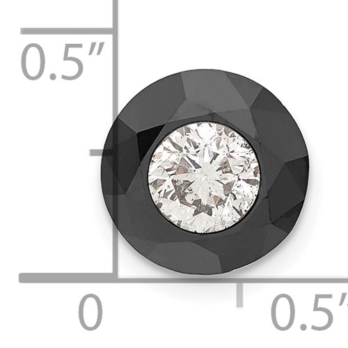 Black and White 4.25ct. AA Diamond Stud Earring Component
