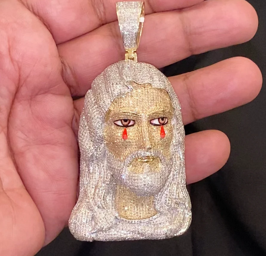 10K Gold online Jesus Pendant