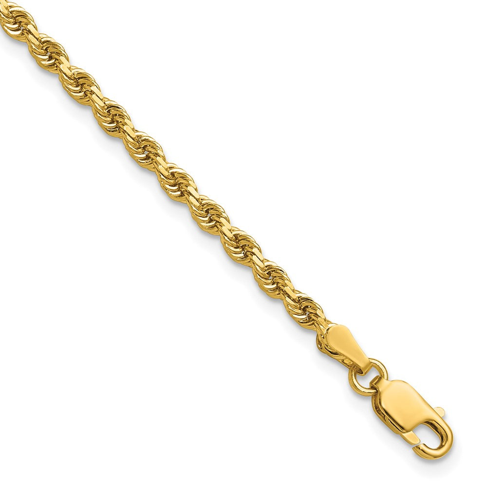 14k 2.75mm D/C Rope with Lobster Clasp Chain