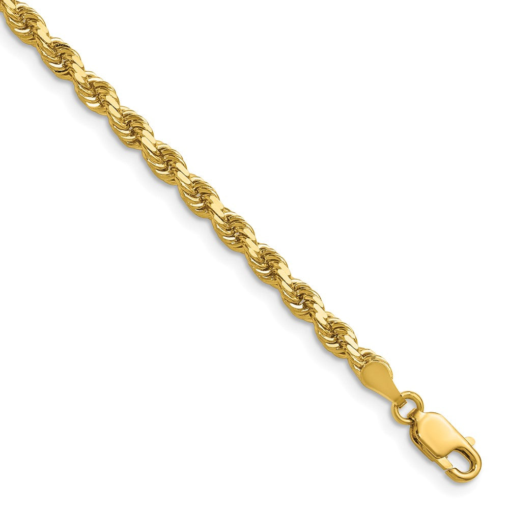 14k 3.5mm D/C Rope with Lobster Clasp Chain