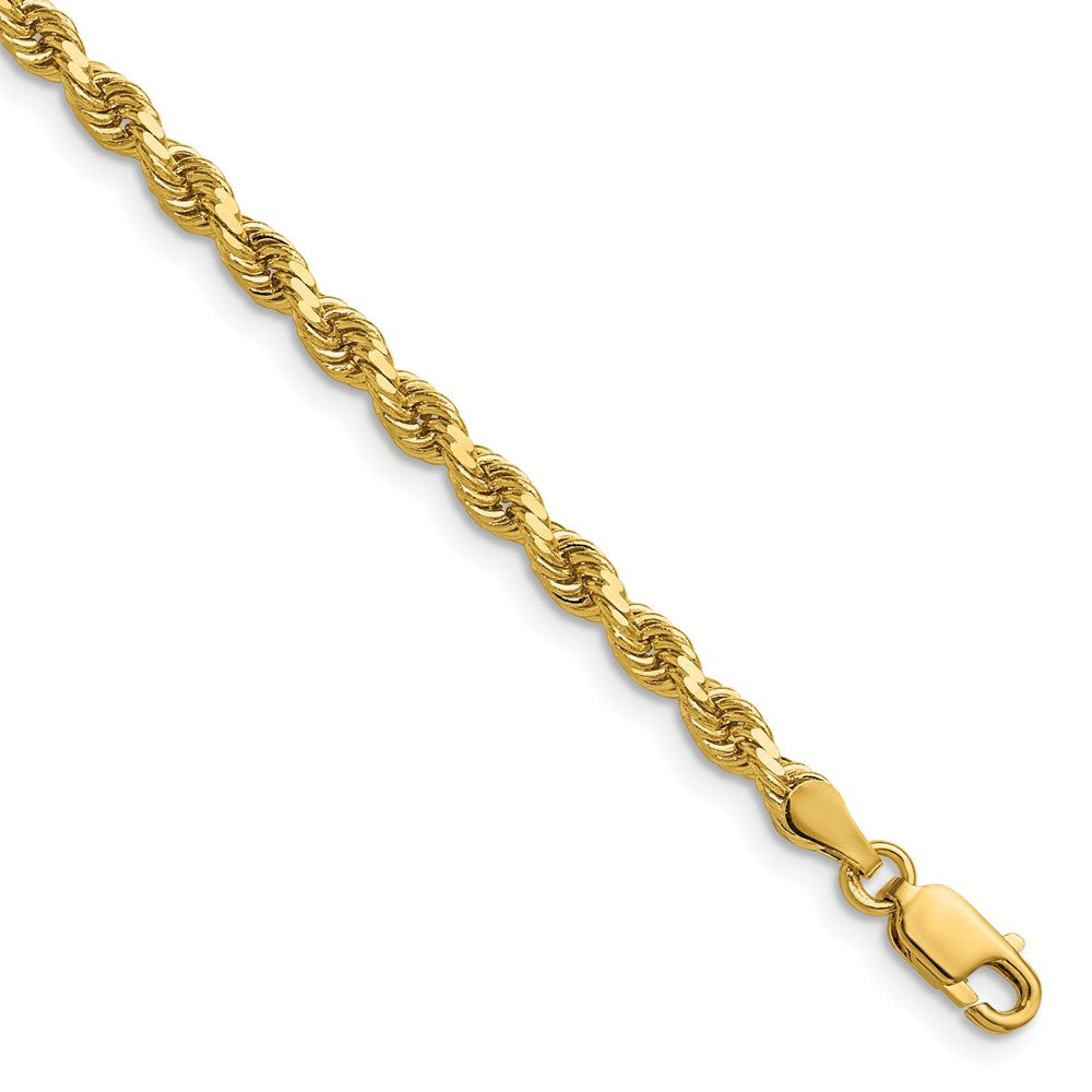14K 3.75mm D/C Rope with Lobster Clasp Chain