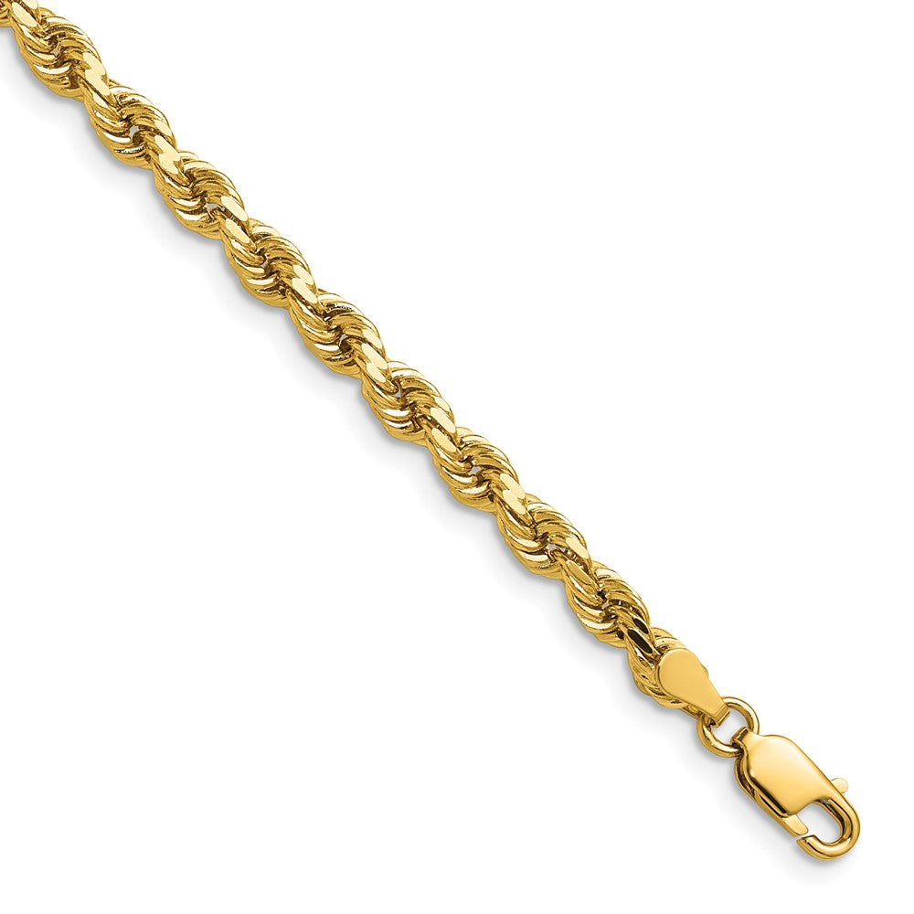 14k 4mm D/C Rope with Lobster Clasp Chain