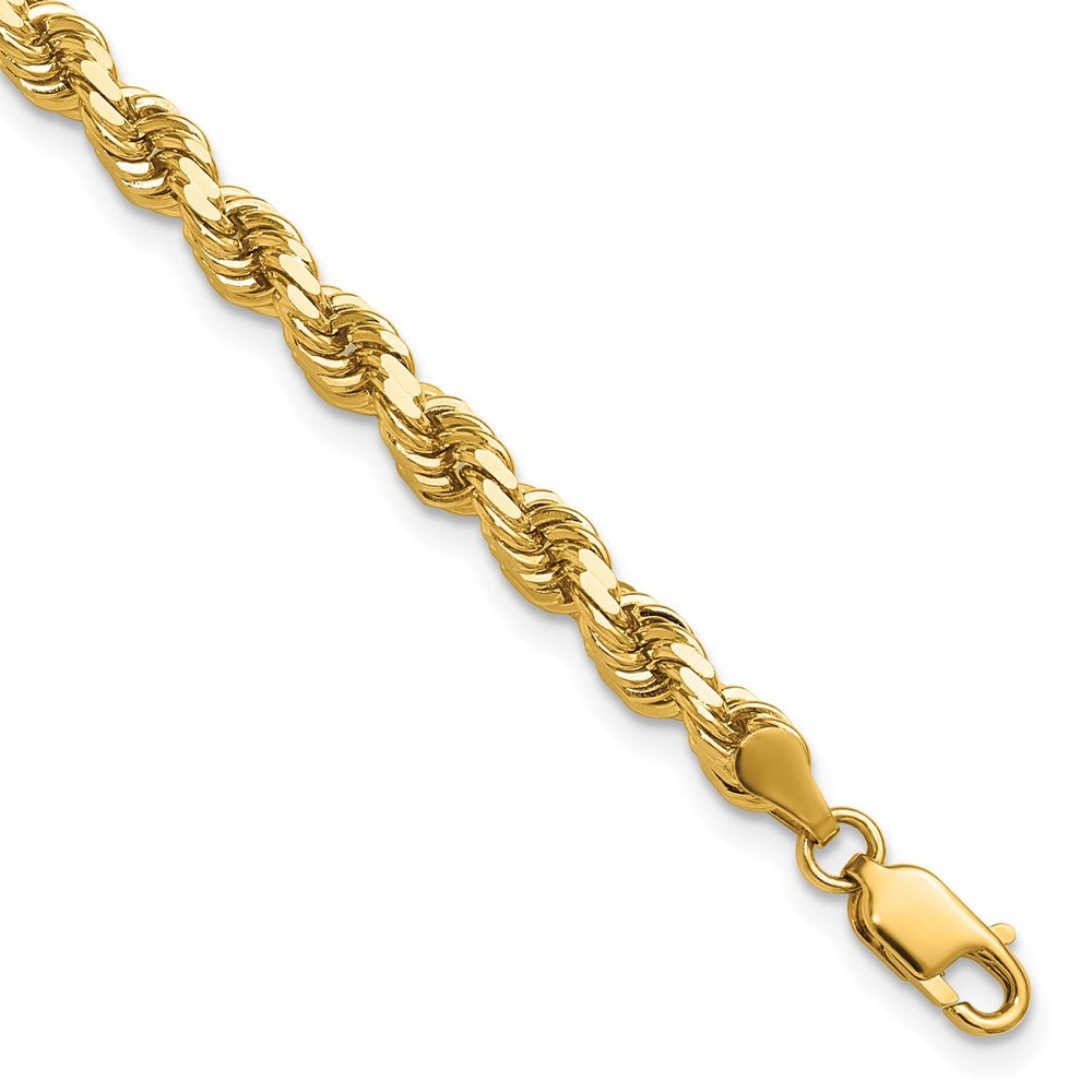 14K 4.25mm D/C Rope with Lobster Clasp Chain