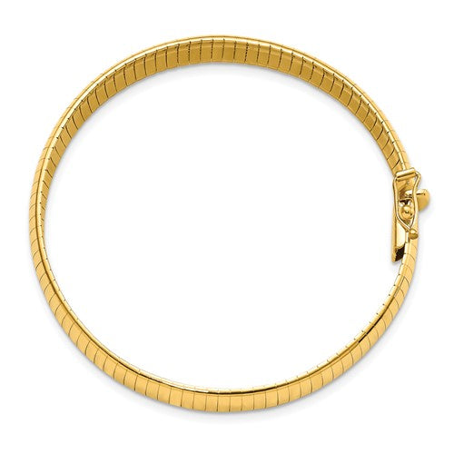 Leslie's 14K 8mm Lightweight Domed Omega Bracelet