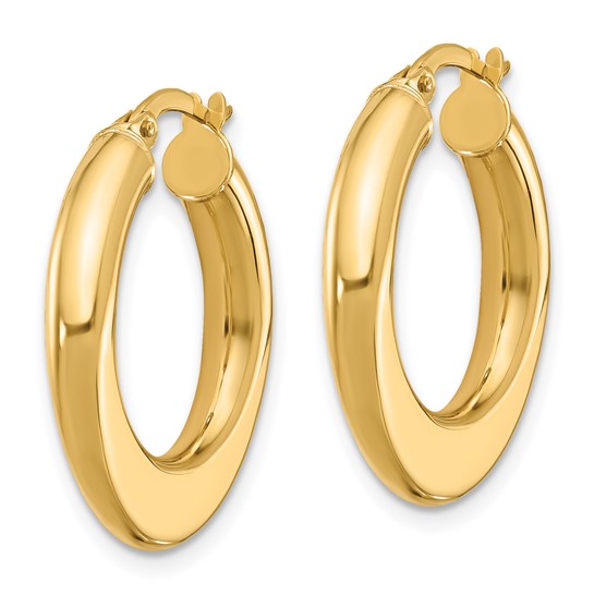 Leslie's 10K Polished Hoop Earrings