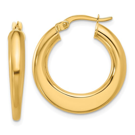 Leslie's 10K Polished Hoop Earrings