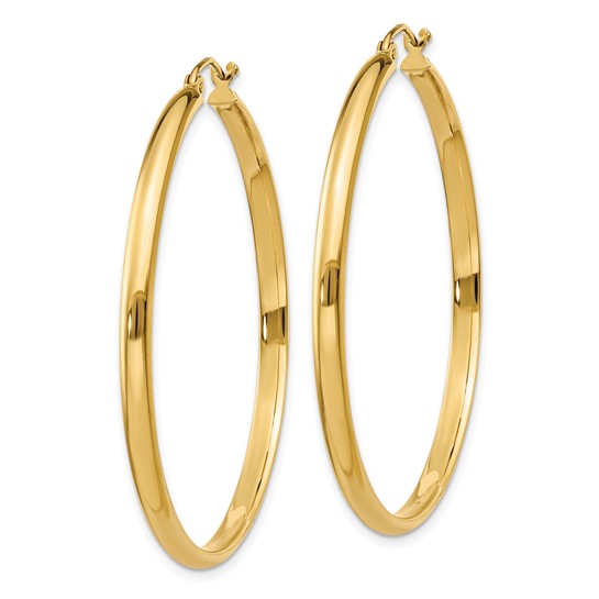 10k Polished Hoop Earring