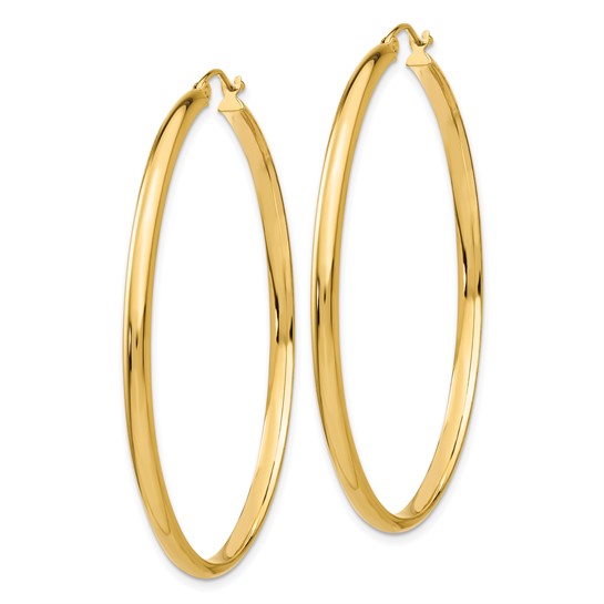 10k Polished Hoop Earring