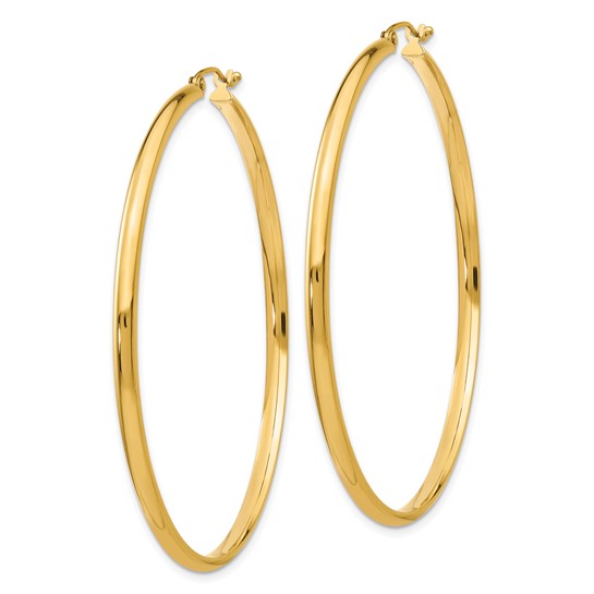 10k Polished Hoop Earring