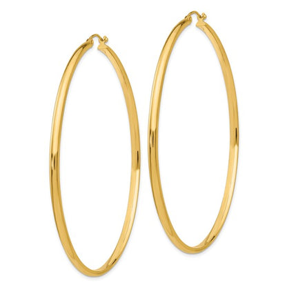 10k Polished Hoop Earring