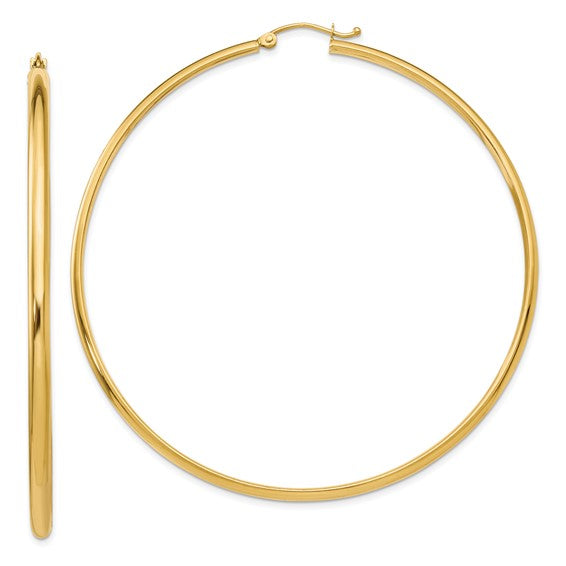 10k Polished Hoop Earring