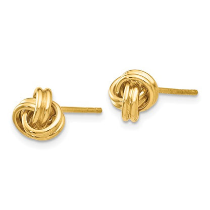 10k Love Knot Post Earrings