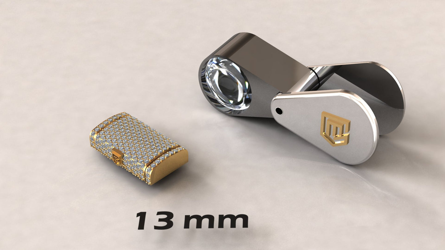 CUBAN DIAMOND LOCK 14k 7mm To 24mm