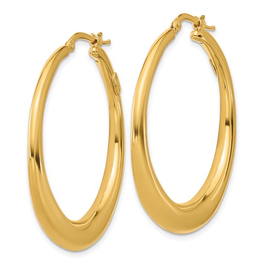 Herco 14K Polished Medium Graduated Hoop Earrings