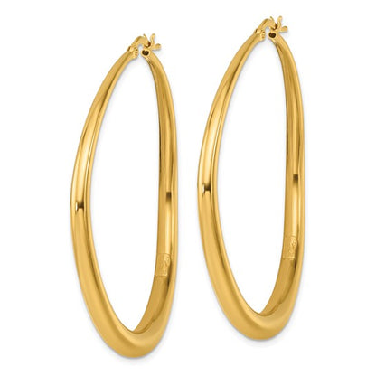 Herco 14K Polished Large Graduated Hoop Earrings