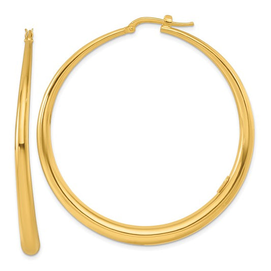 Herco 14K Polished Large Graduated Hoop Earrings