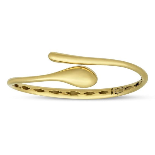 Herco 14K Gold Hinged Cuff