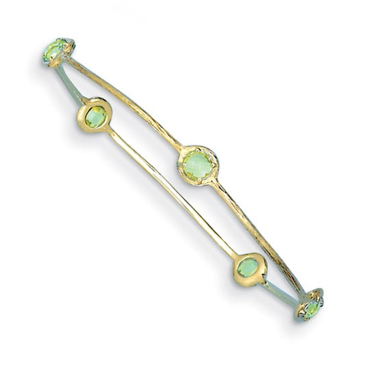 Herco 14K Lemon Topaz Slip-on Bangle