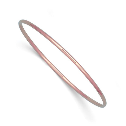 Herco 14K Rose Gold Polished 2mm Slip-on Bangle