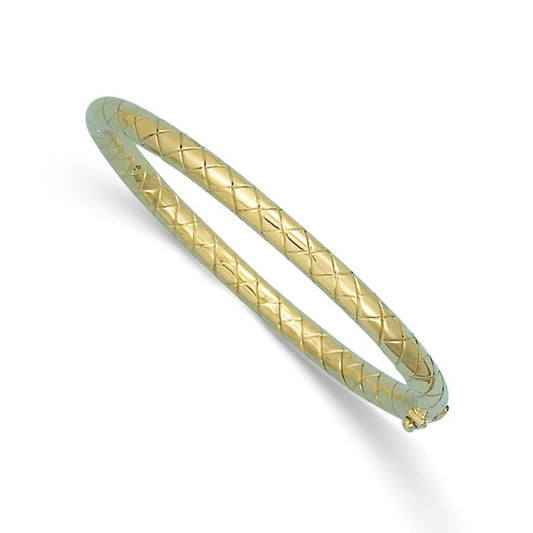 Herco 14K Textured 5mm Bangle