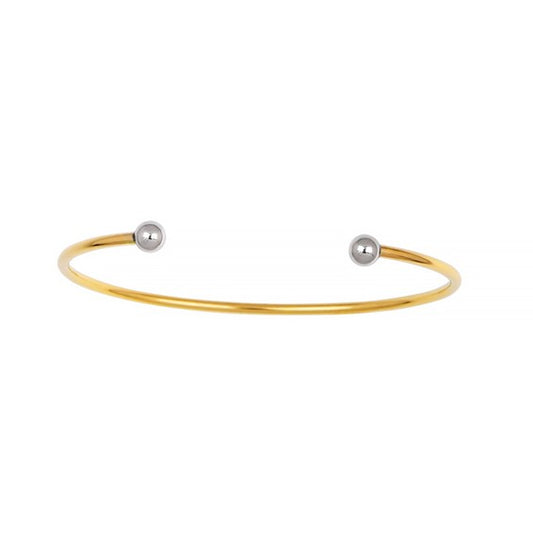 Herco 14K Two-Tone Gold Cuff