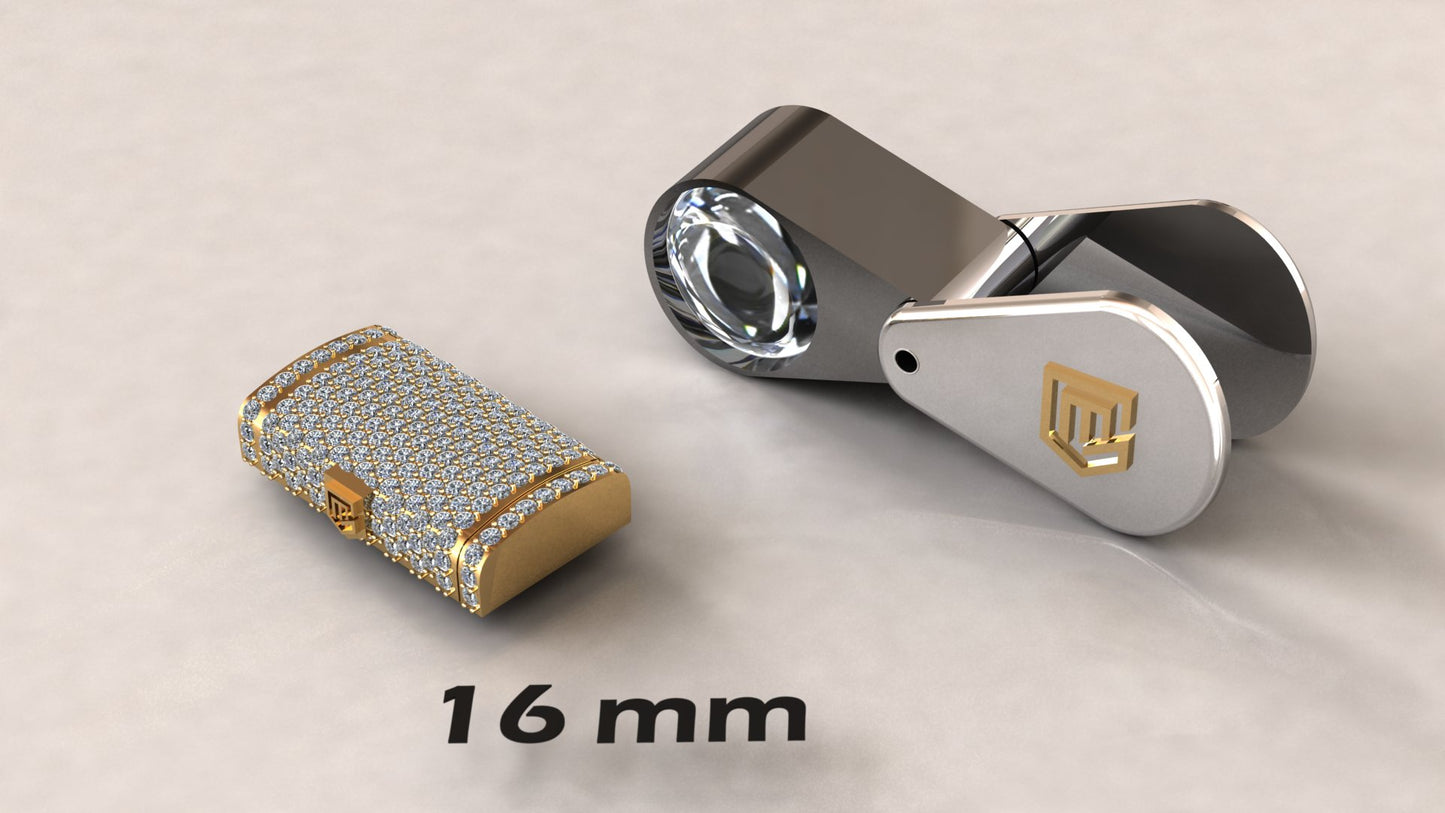 CUBAN DIAMOND LOCK 14k 7mm To 24mm