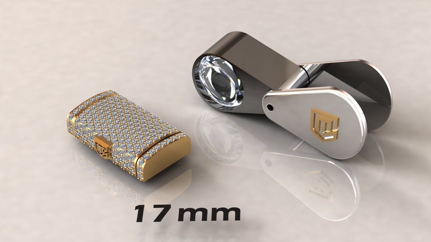 CUBAN DIAMOND LOCK 14k 7mm To 24mm