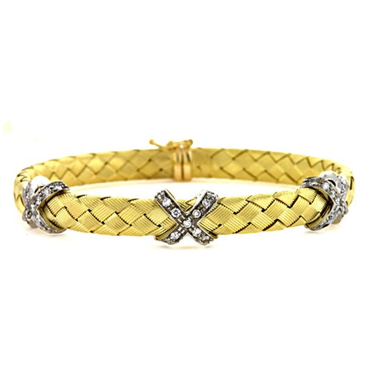 Herco 18K Gold Braided Bracelet