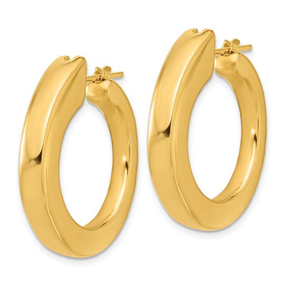 Herco 18K Polished Hoop Earrings