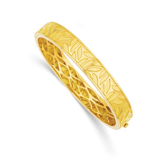 Herco 18K Pattern Hinged Bangle