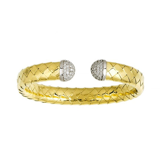 Herco 18K Gold High Polish Woven Cuff