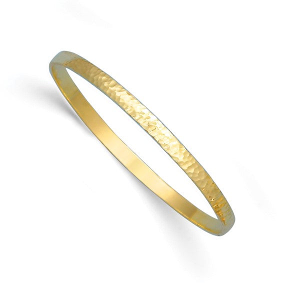 Herco 18K Hammered Slip-on Bangle