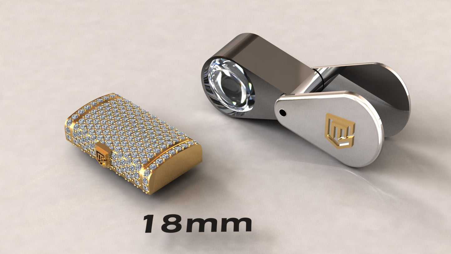 CUBAN DIAMOND LOCK 14k 7mm To 24mm