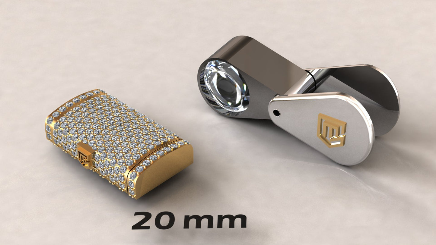 CUBAN DIAMOND LOCK 14k 7mm To 24mm