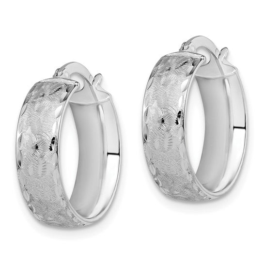 Leslie's 14K White Gold Hoop Earrings