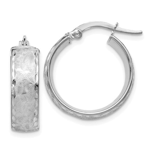 Leslie's 14K White Gold Hoop Earrings