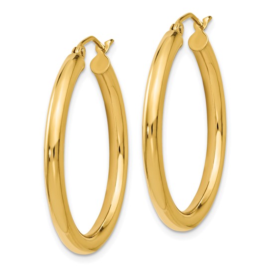 Leslie's 14K Polished 3mm Hoop Earrings