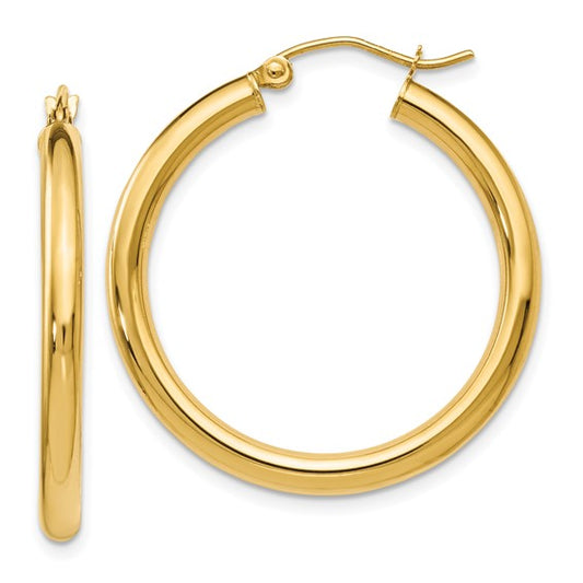 Leslie's 14K Polished 3mm Hoop Earrings