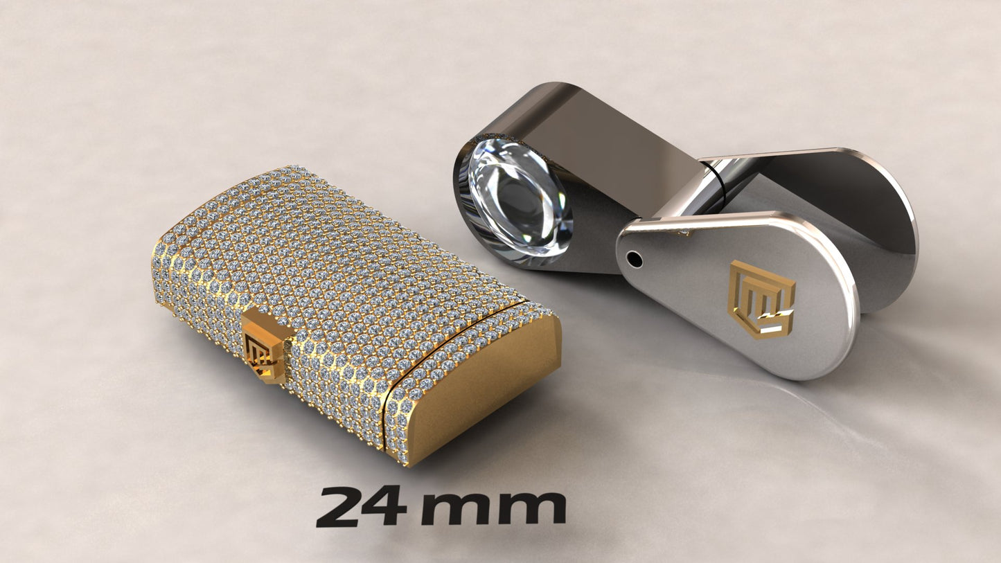 CUBAN DIAMOND LOCK 14k 7mm To 24mm