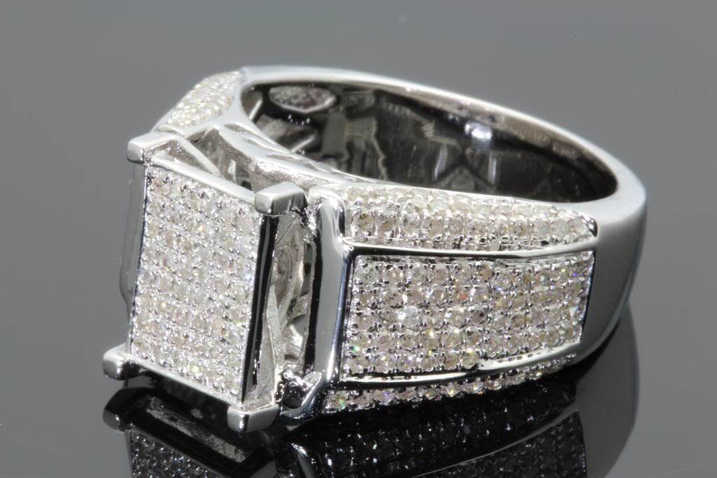 1.25 CARAT REAL DIAMOND STERLING SILVER ENGAGEMENT BRIDAL WEDDING RING