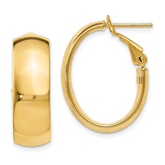 Leslie's 14K Polished Hoop Earrings