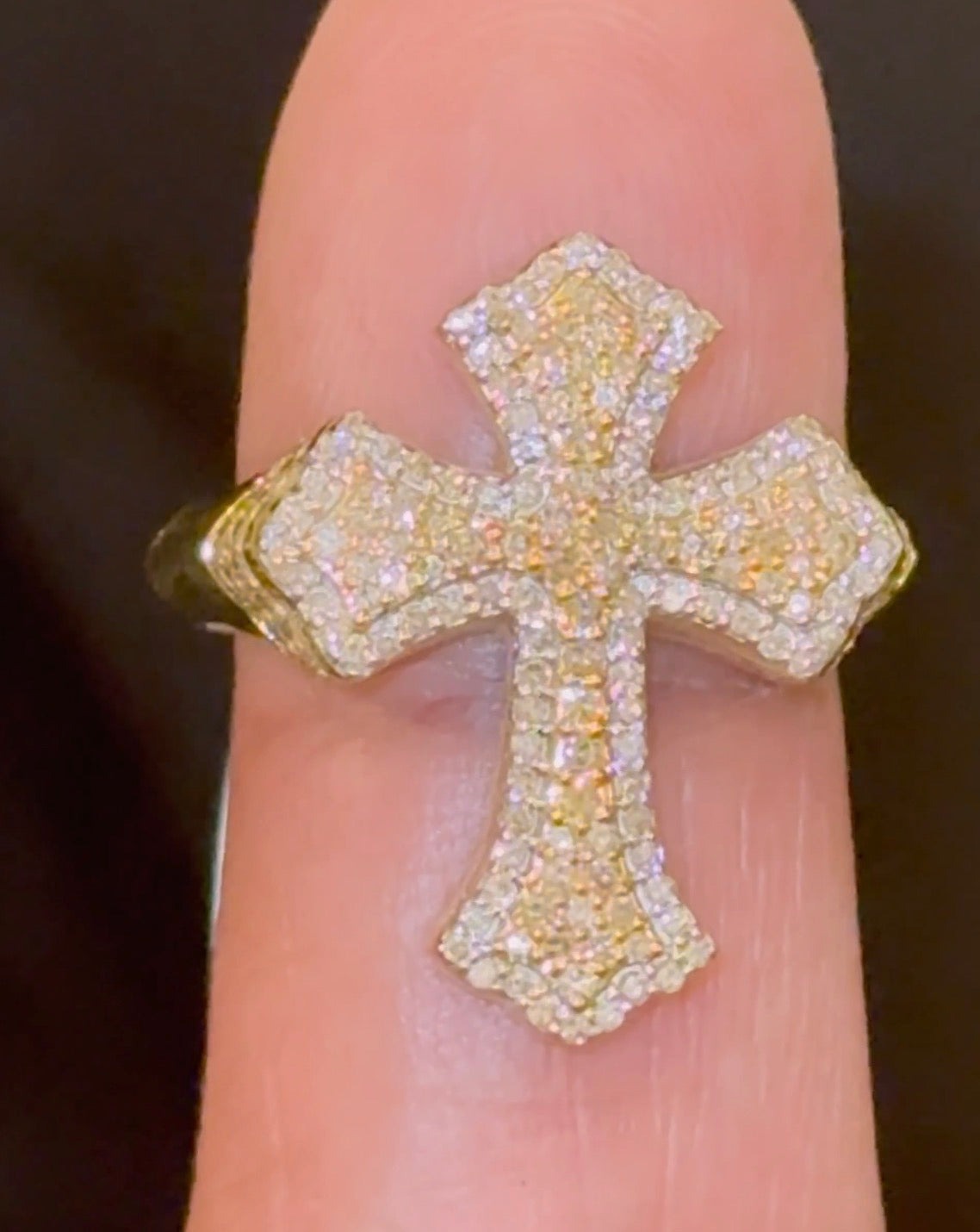 10K SOLID YELLOW GOLD 1 CARAT REAL DIAMOND ENGAGEMENT RING WEDDING PINKY BAND