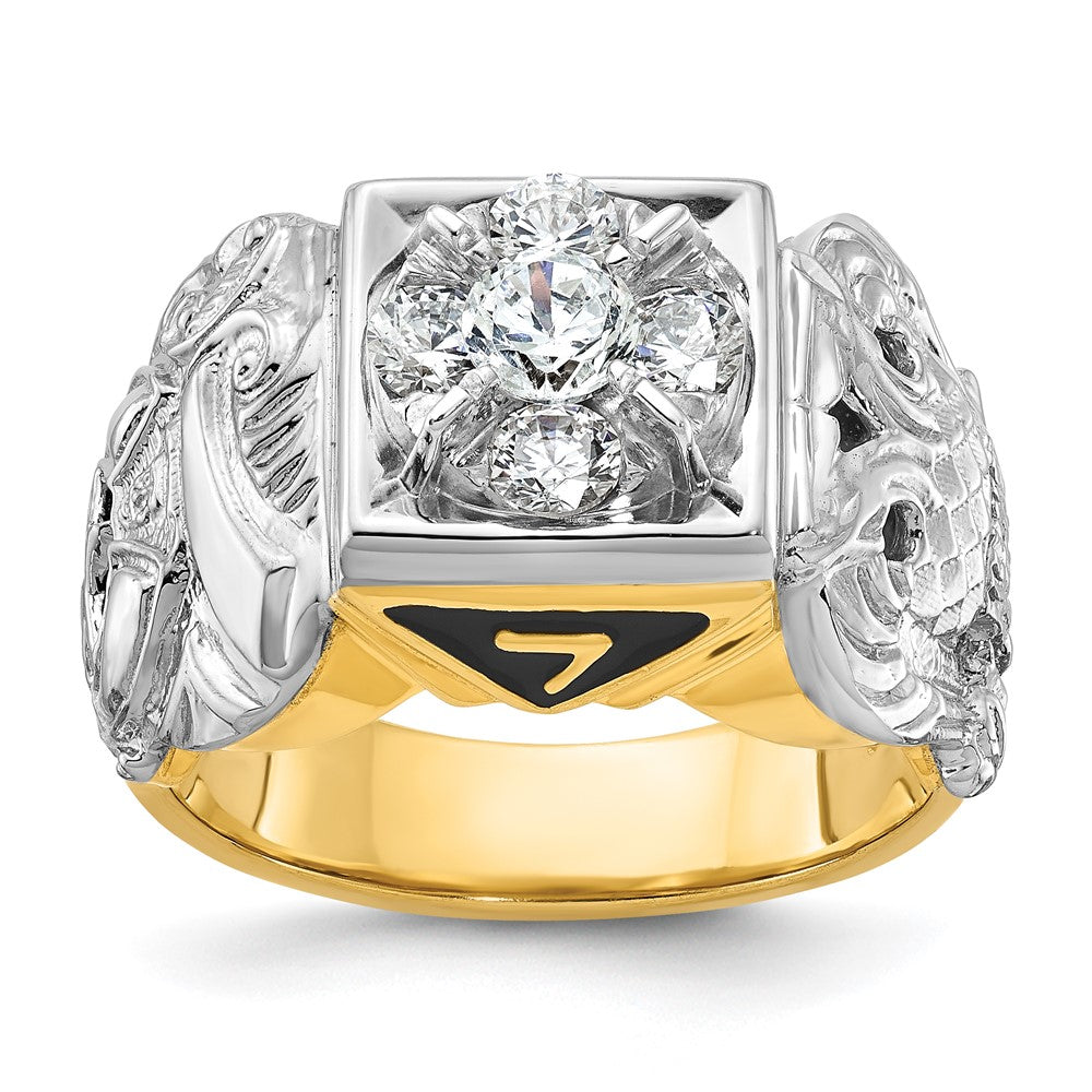 14ktt IBGoodman Men's Double Eagle Masonic Shriner's Ring Mounting