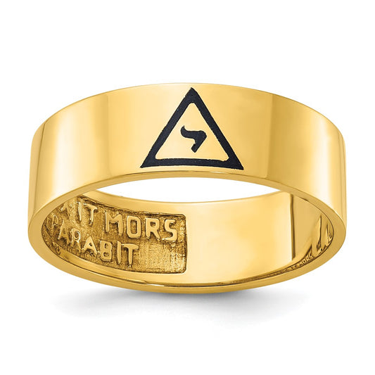 14k IBGoodman Men's Enameled 14th Degree Grand Elect Masonic Ring