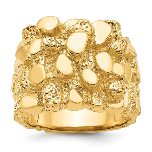 14k IBGoodman Men's Nugget Ring