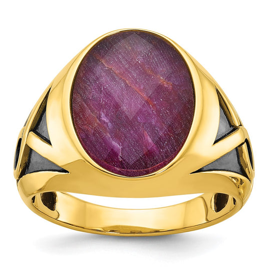 14k IBGoodman Men's Gemstone Ring Mounting