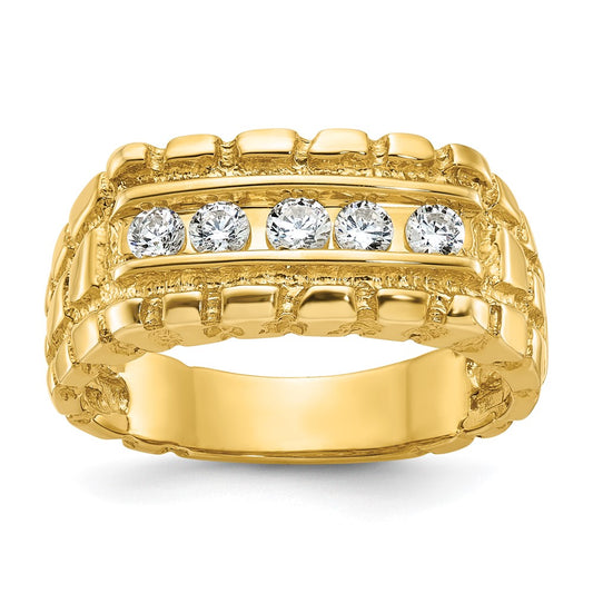 14k IBGoodman Men's Diamond Nugget Ring Mounting
