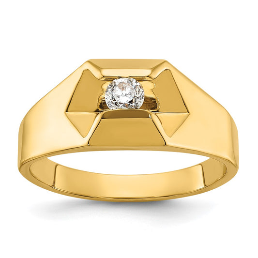 14k IBGoodman Men's Polished Ring Mounting