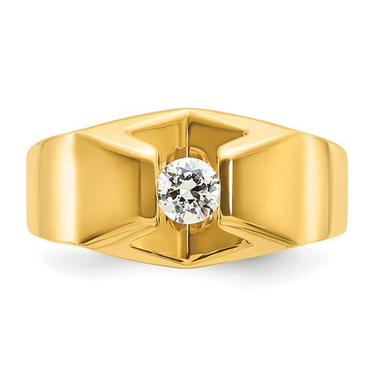 14k IBGoodman Men's 1/3 carat Diamond Complete Ring
